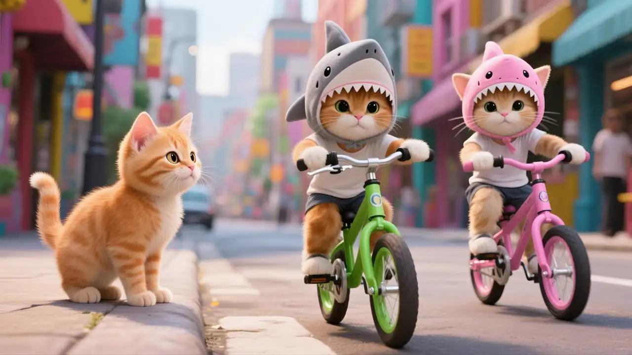 Kitten Wishes for a New Hat – Mama Cat Makes One Herself #mamacat #cat #kitten